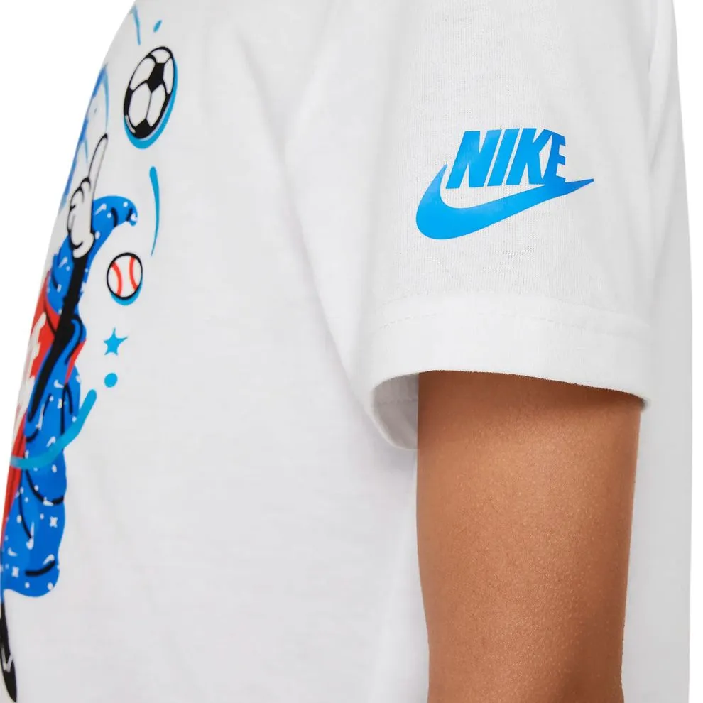 t-shirt boxy bambino bianca