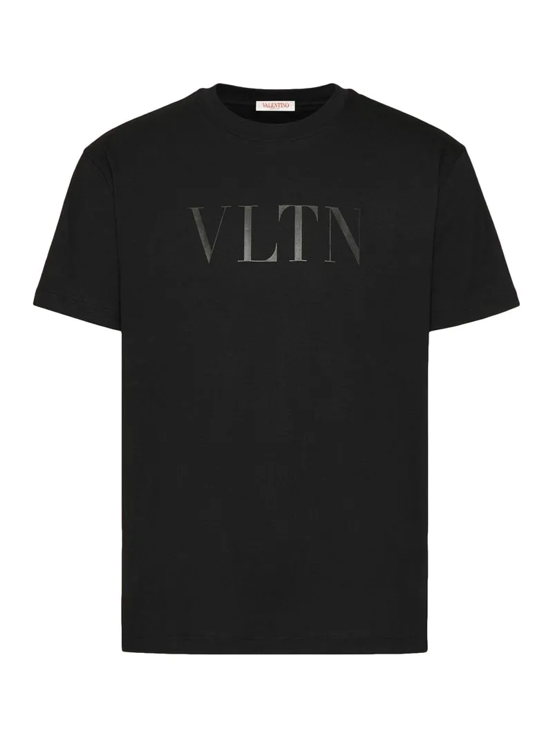 T-Shirt girocollo Valentino in cotone con stampa VLTN