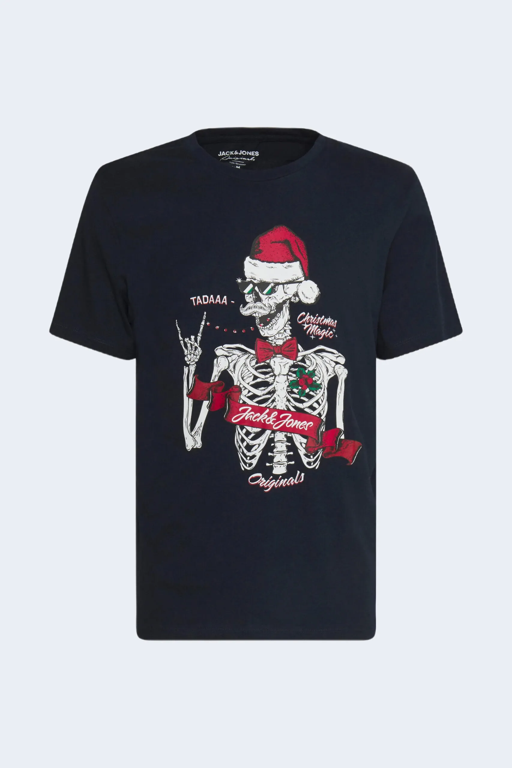 T-shirt Jack Jones jorclaus tee ss crew neck xmas Blu