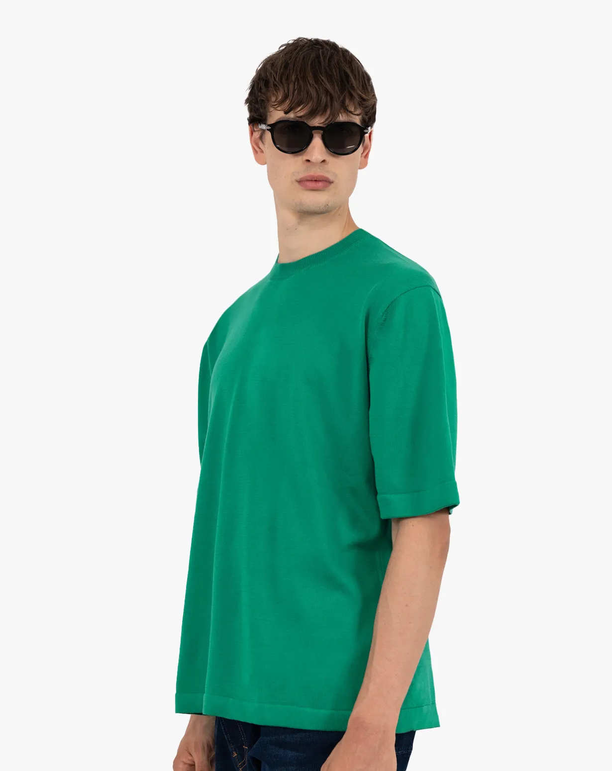 T-Shirt Maglia Over Uomo Cotone Giza