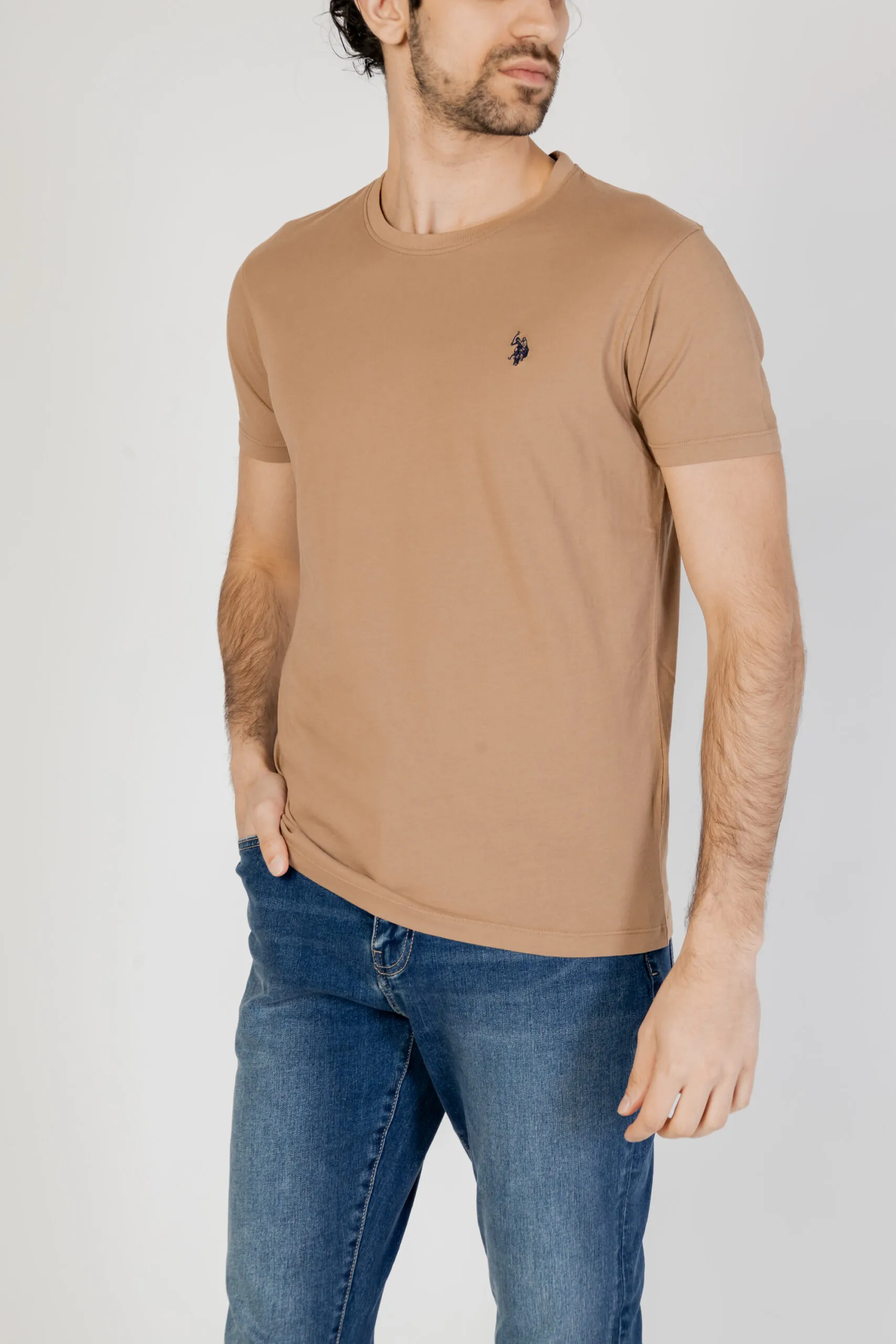 T-shirt U.s. Polo Assn. FABY Beige scuro