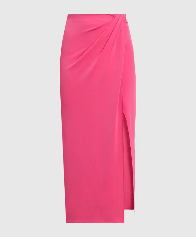 The Andamane Gonna longuette drappeggiata rosa T110301BTJP073