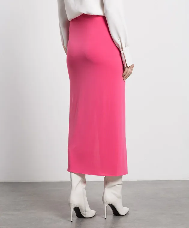 The Andamane Gonna longuette drappeggiata rosa T110301BTJP073