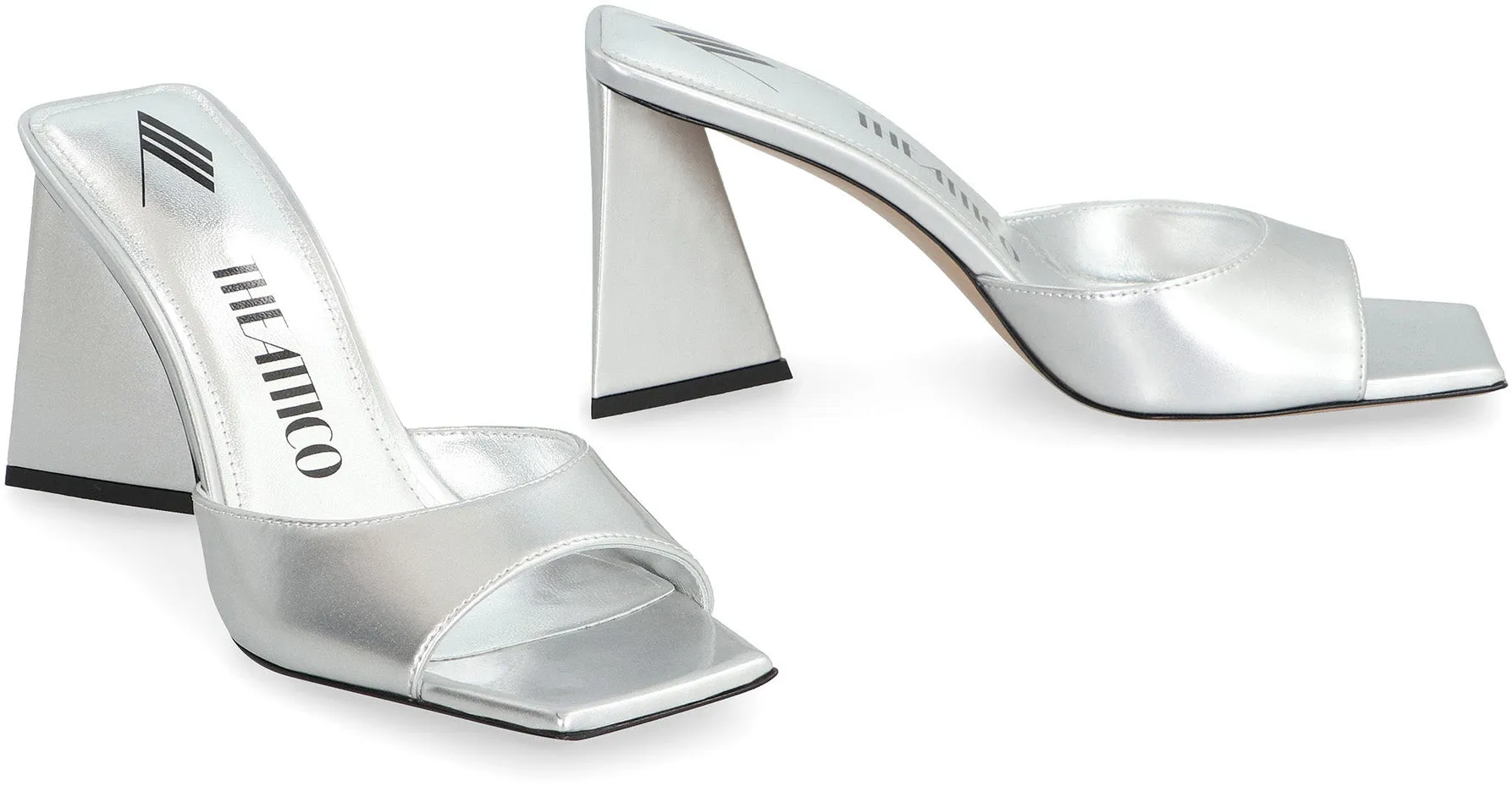 The Attico Mules Devon in ecopelle