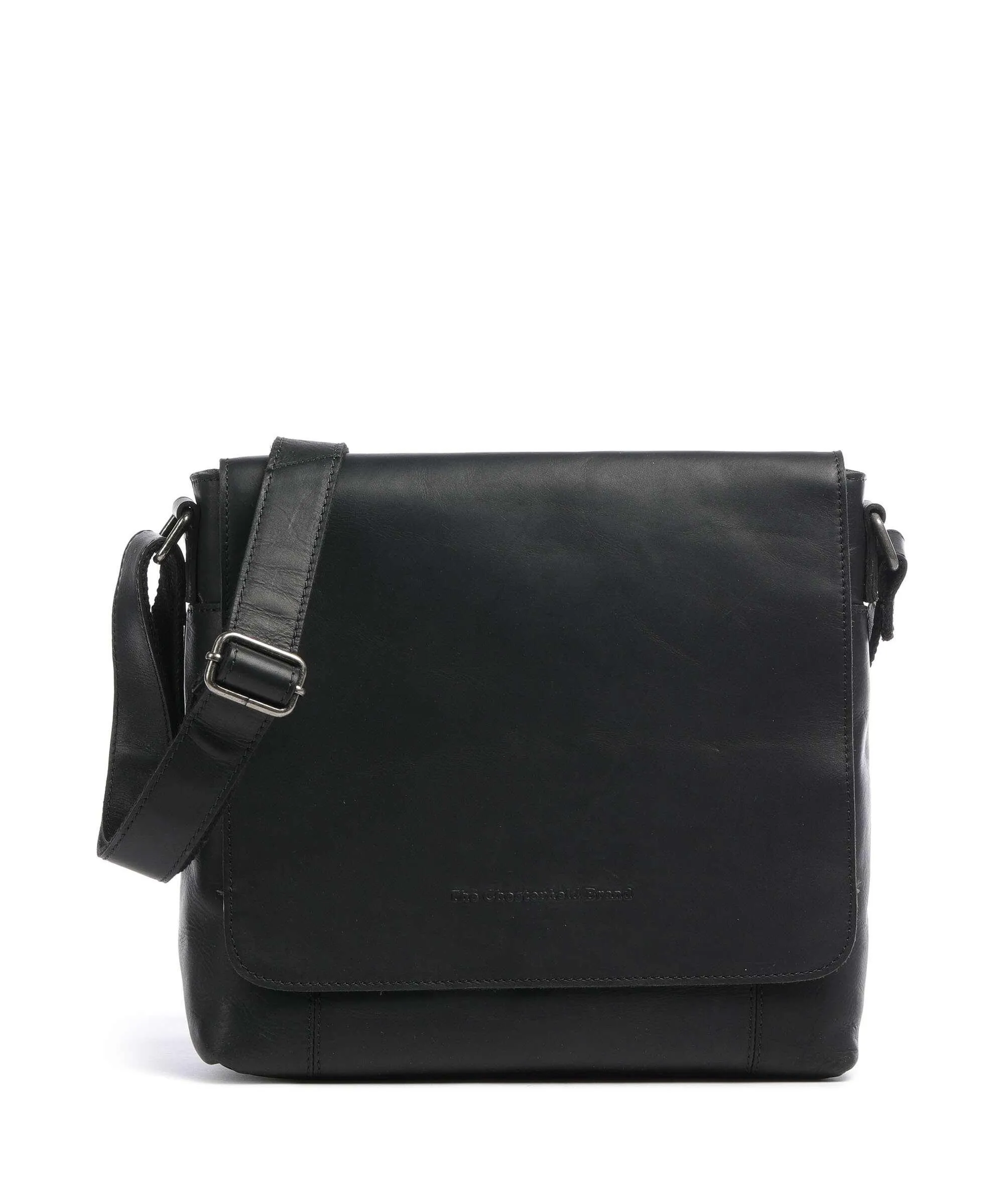  The Chesterfield Brand Cow Wax Pull Up Nani Borsa a spalla pelle di vacchetta pull-up nero  