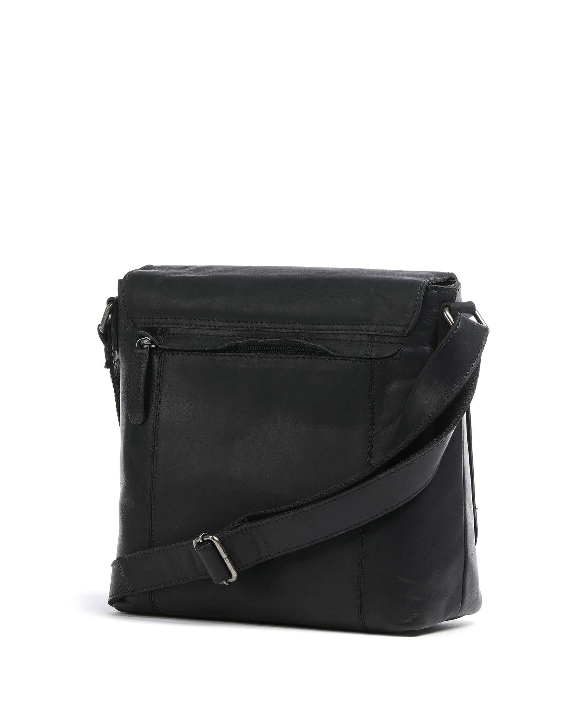  The Chesterfield Brand Cow Wax Pull Up Nani Borsa a spalla pelle di vacchetta pull-up nero  