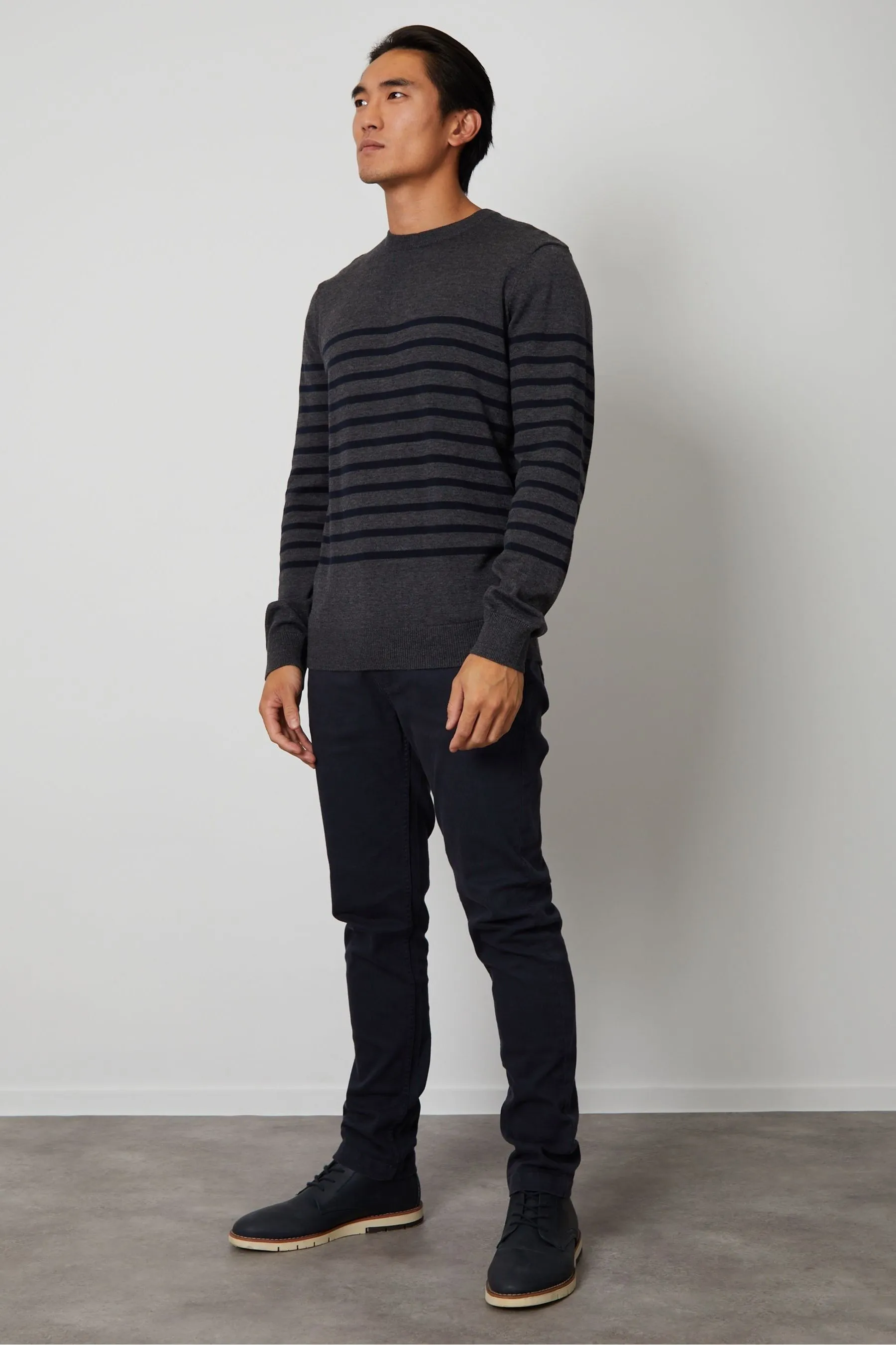 Threadbare - Maglia in cotone con Girocollo a righe