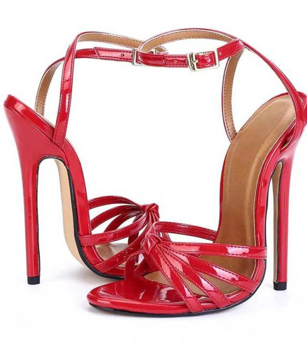 Tikicup Plus Size 3948 Drag Queen Crossdresser Sandali a spillo Décolleté Donna 135cm Tacco estremamente alto Scarpe estive Wo
