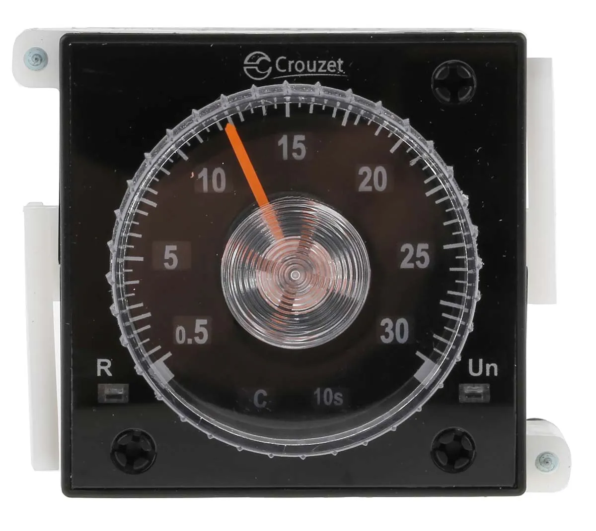 Timer Relay Crouzet, intervallo 0.02 → 300 h, 0.02 → 300 min, 0.02 → 300s, 2 poli, DPDT, A innesto