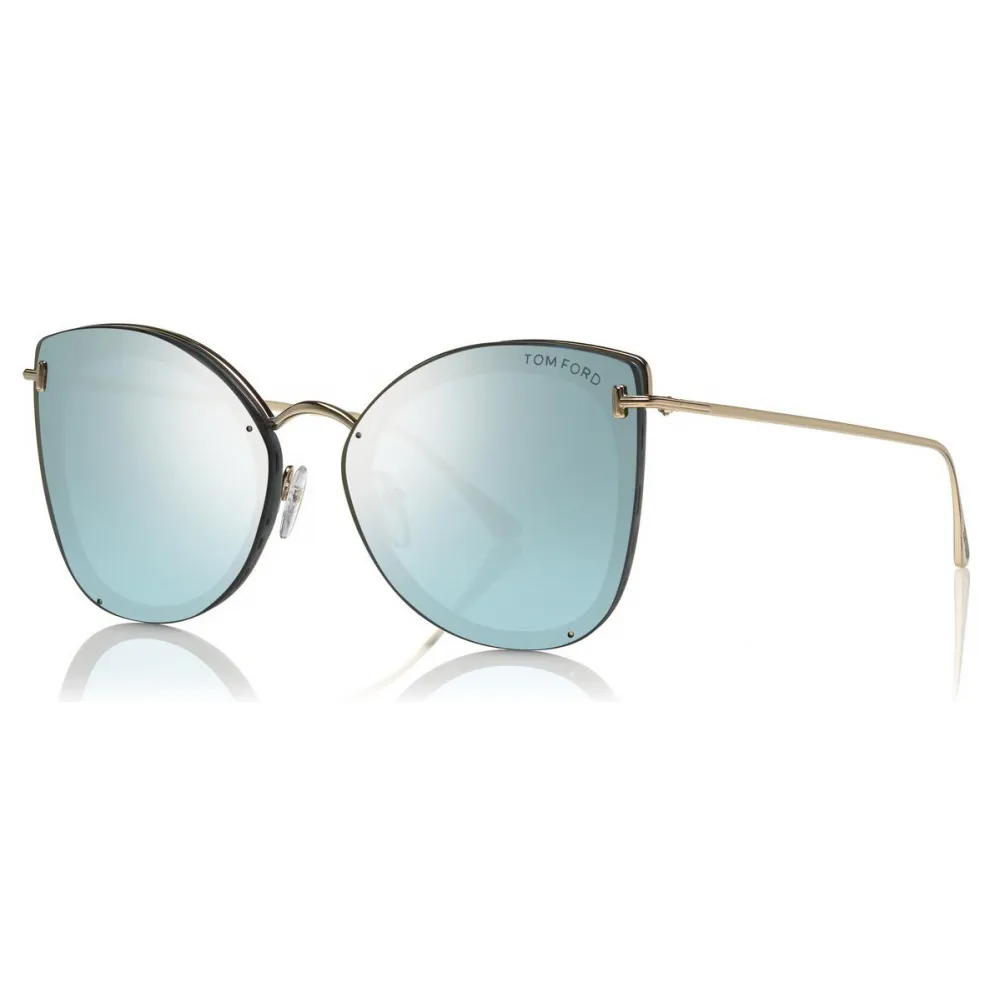 Tom Ford - Charlotte Sunglasses - Occhiali da Sole a Farfalla - Grigio Argento - FT0657 - Occhiali da Sole - Tom Ford Eyewear