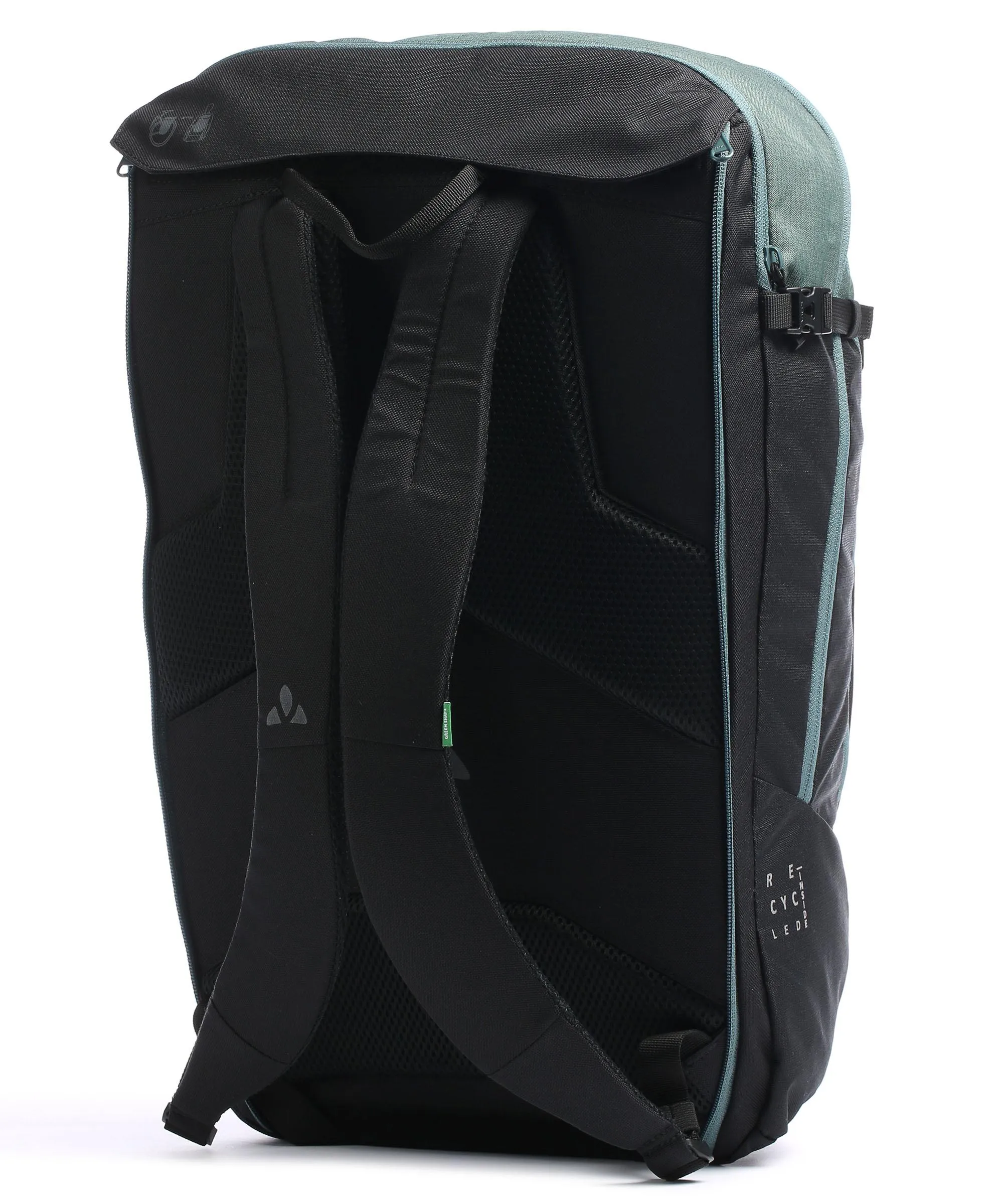  Vaude Cycle II 28 QMR 2.0 Borsa per portapacchi poliestere riciclato nero/verde  