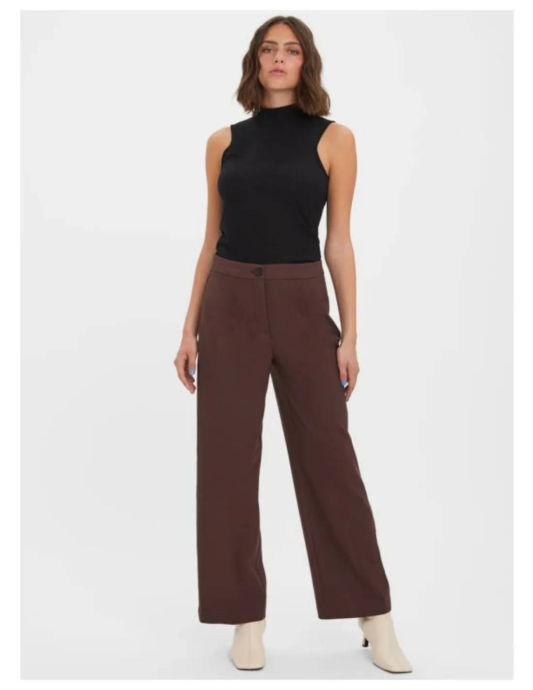 VERO MODA PANTALONI DONNA,VMSASIE HR WIDE PANT NOO