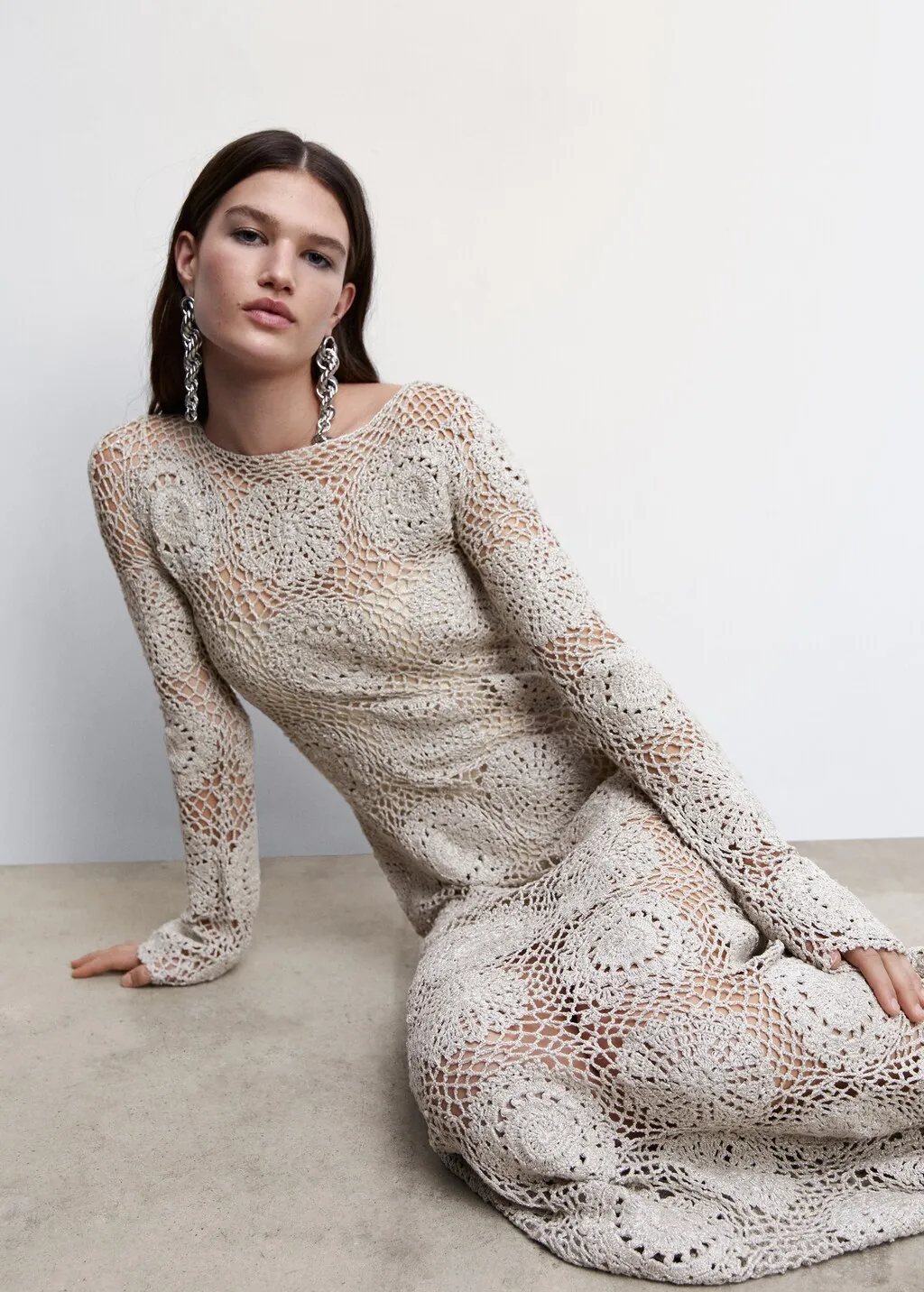 Vestito lungo crochet