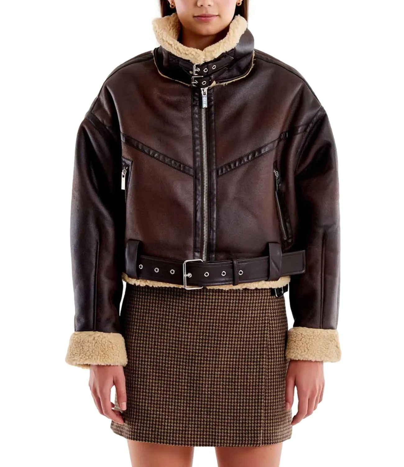VICOLO Vicolo giubbino marrone donna