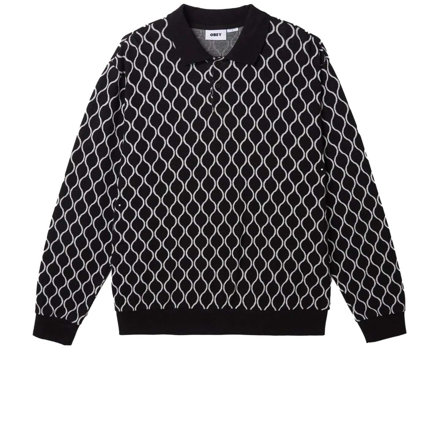 WINDMERE JAQUARD POLO LS