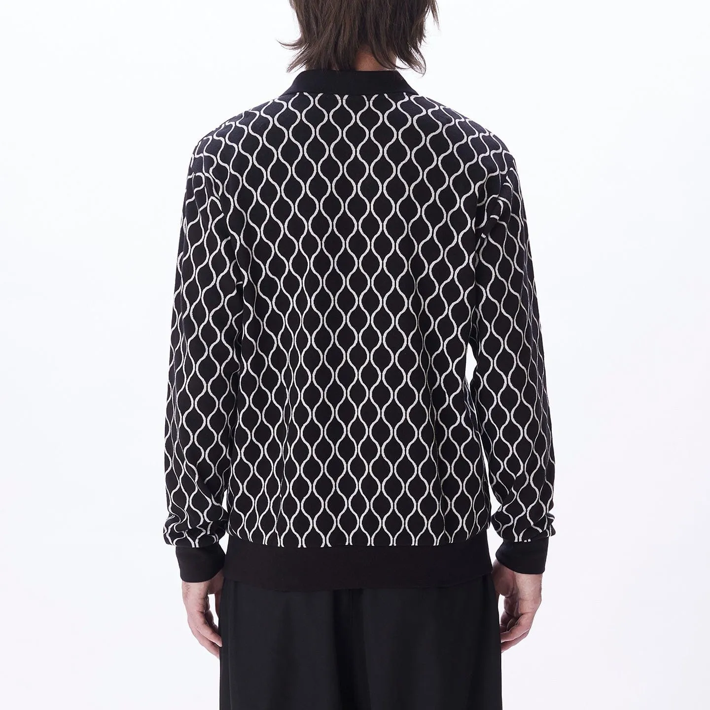 WINDMERE JAQUARD POLO LS