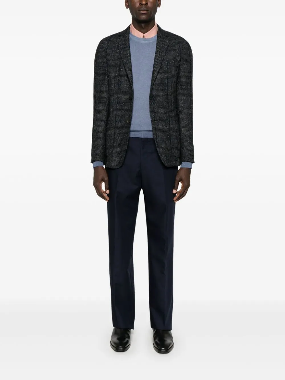 Woolrich Maglia Girocollo Celeste Effetto Slavato