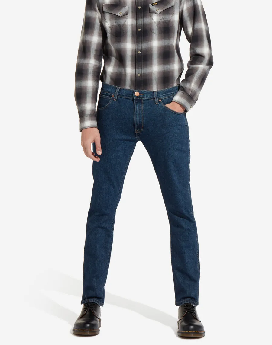 Wrangler jeans uomo larston colore blu