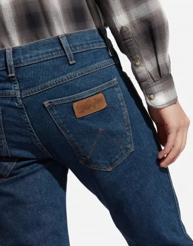 Wrangler jeans uomo larston colore blu