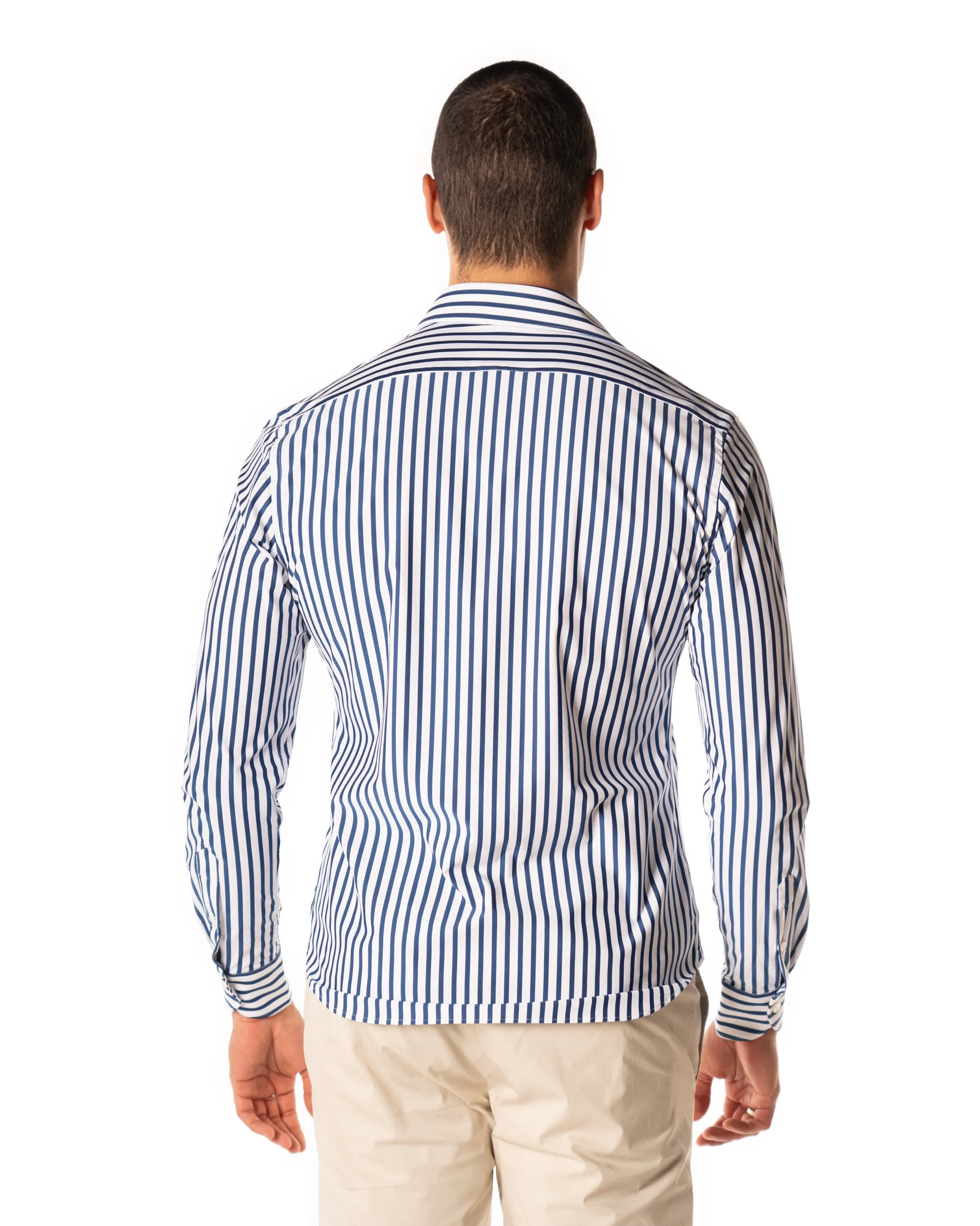 XACUS Camicia active color bianco blu