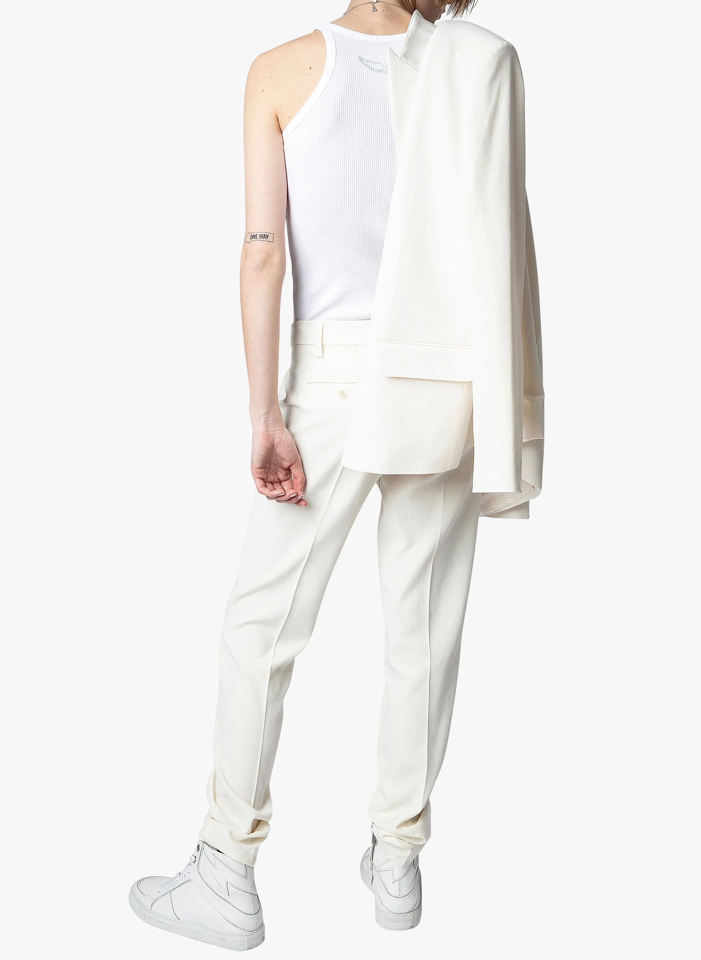  ZADIG&VOLTAIRE   PRUNE - Pantaloni tailleur dritti | Bianco